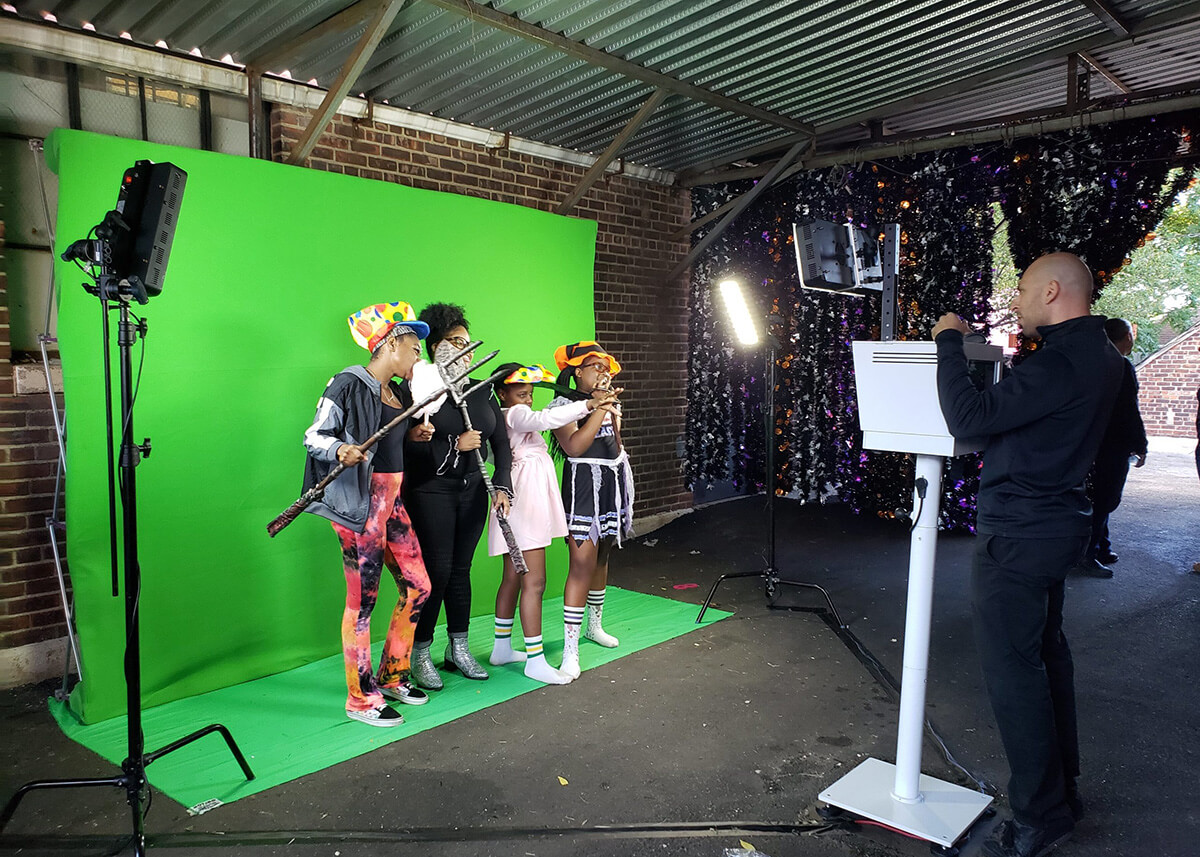 steve madden halloween event green screen photo booth rental queens ny